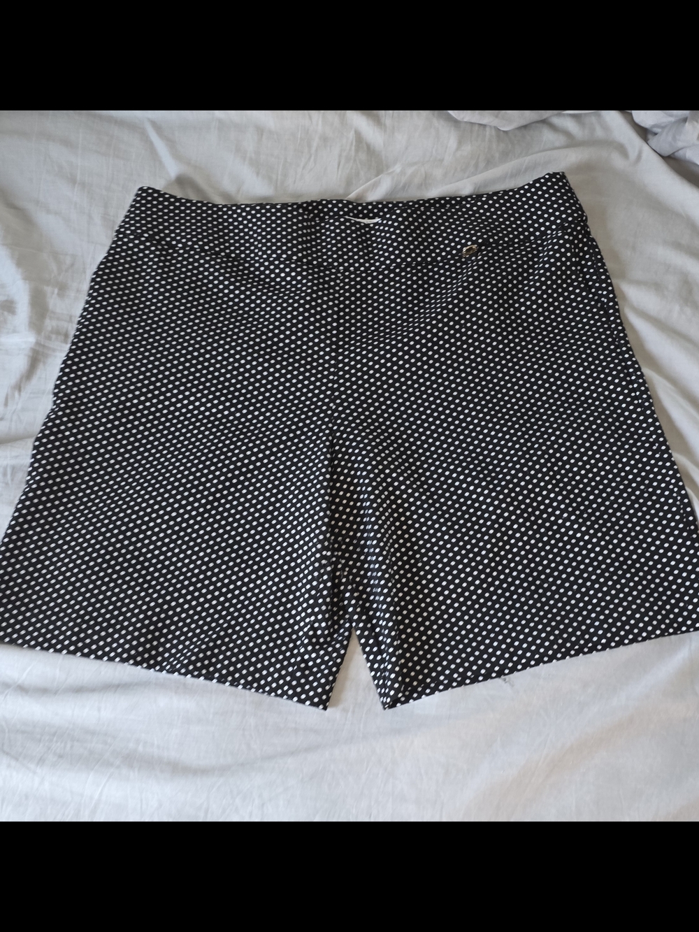 Black and White Polka Dot Ellen Tracy Shorts